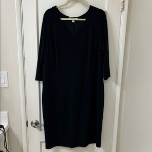 Sejour Black Sheath Dress